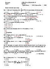 Đề kiểm tra Chương III+IV môn Đại số Lớp 8 - Năm học 2019-2020 (Kèm đáp án)